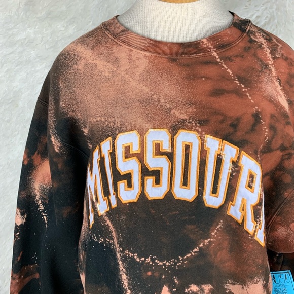 Steve & Barry's Sweaters - Distressed Missouri Mizzou crewneck sweater